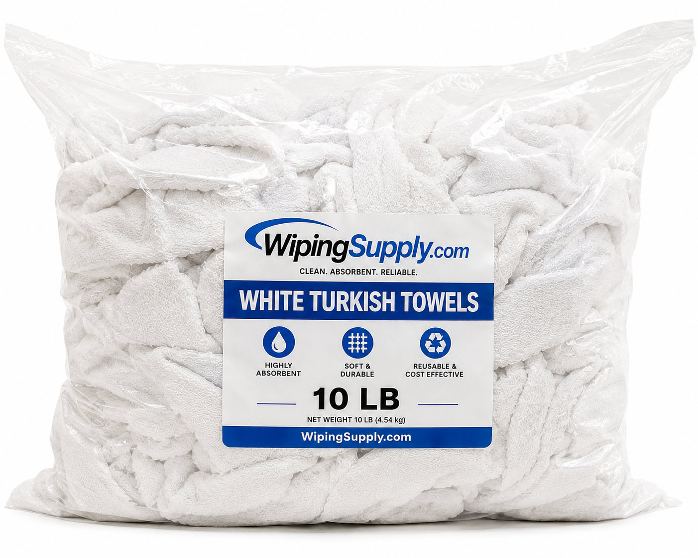 White Turkish Towels - 10 LB Bag