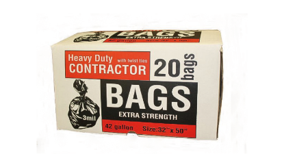 3 Mil 42 Gallon Contractor Bags - 20 Ct