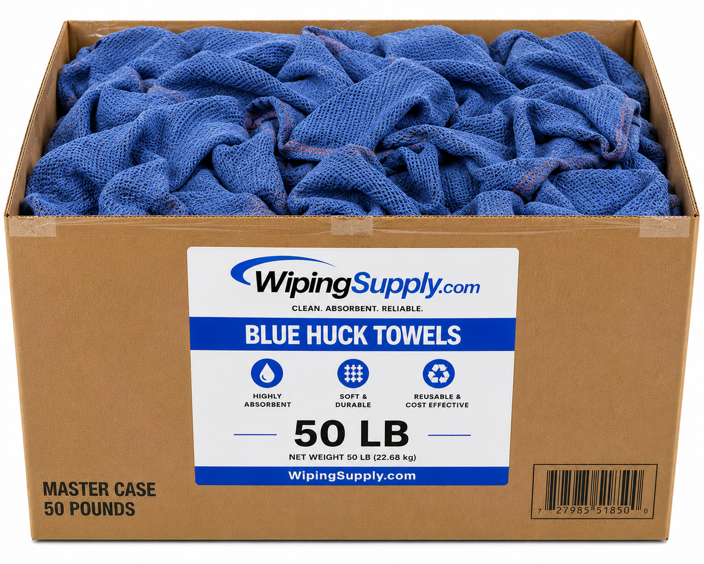 Blue Huck Towels - 50 LB Master Case