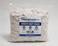 White T Shirt Rags - 10 LB Bag