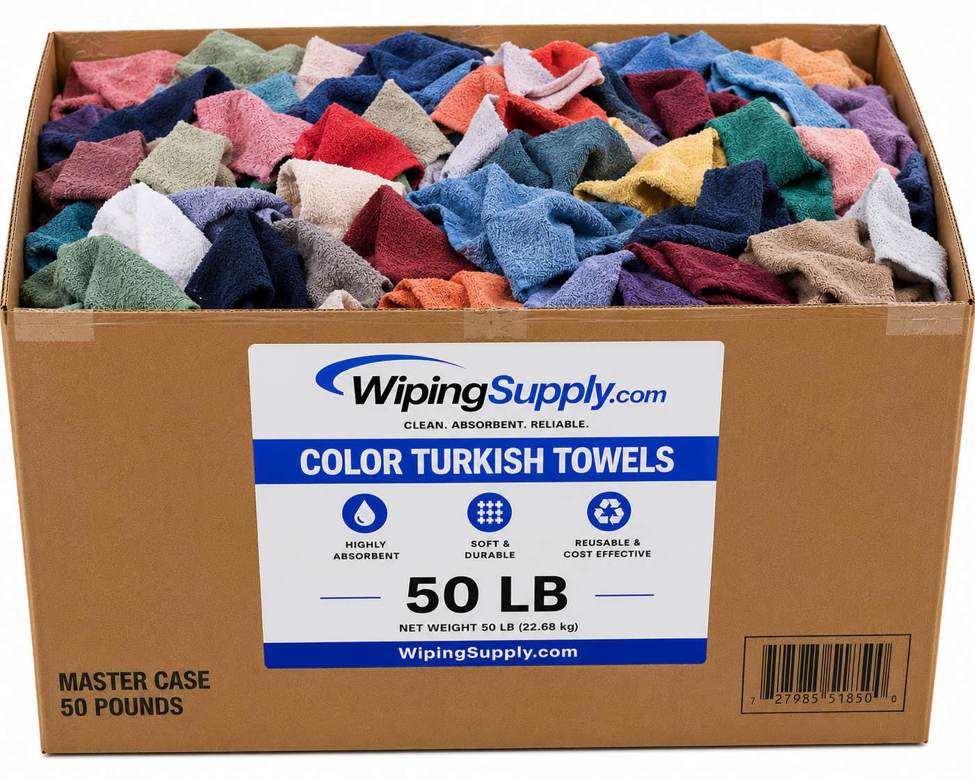 Color Turkish Towels - 50 LB Master Case