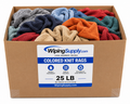 Color T-Shirt Rags - 25 LB Box