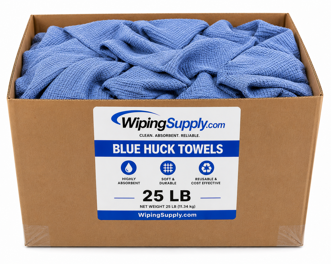 Blue Huck Towel - 25LB Box